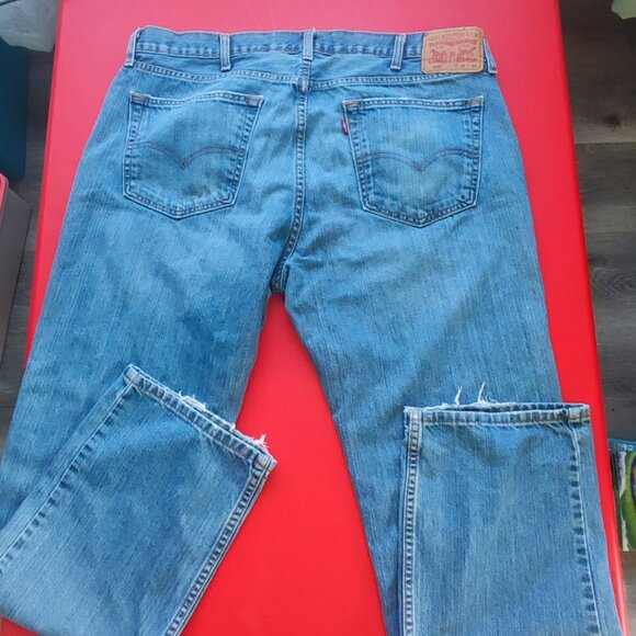 Levi's 559 regular washed blue jeans men's size 38x32 - Picture 3 of 9